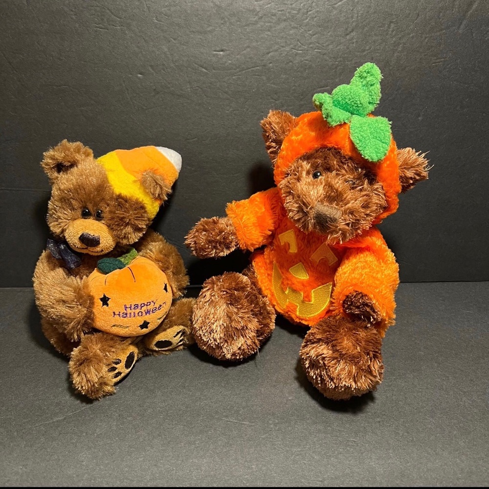 Halloween Bear Plush (Lot of 2); First & Main Halloweena, Animal Adventures Bear